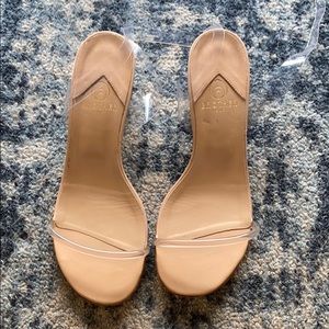 Brother Vellies clear/see through sz 9